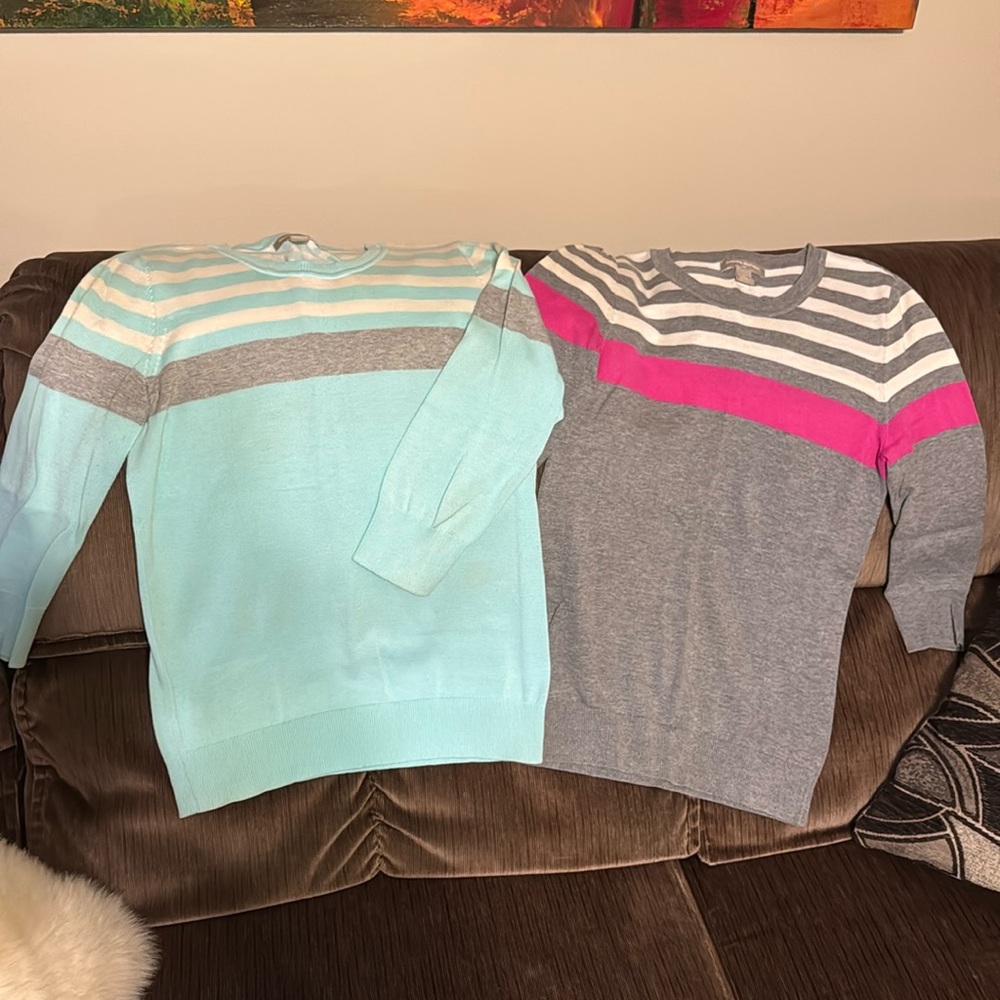 Banana Republic 3/4 sleeve sweaters. Size M- will split up if wanted